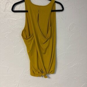Athleta Golden Yellow Knot Tank Top